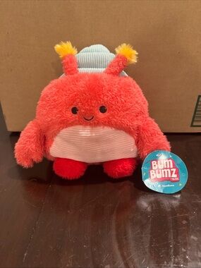 NWT Bum Bumz Chandler the Hermit Crab 7.5 Inch Plush AquaBumz